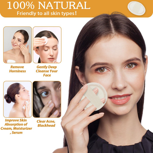 Esponja Exfoliante Facial Luffa 6 Unidades Limpiadora Color Tamaño De La Esponja