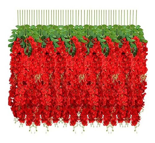 Pack De 12 Colgantes De Flores Artificiales Guirnaldas