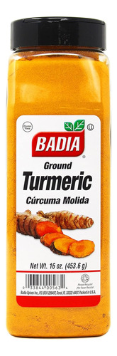 Badia Curcuma Molida Organica 100% Cruda 453 Gramos