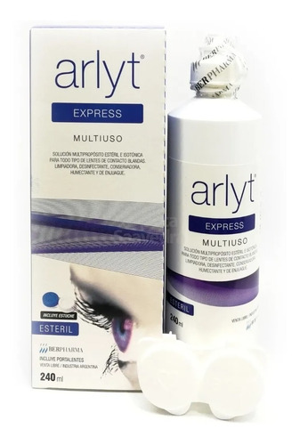  Solucion Para Lentes Arlyt Express 240ml Contacto + Estuche