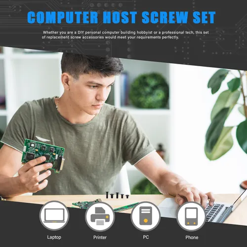 Máquina Avellanada Con Juego De Tornillos Para Computadora