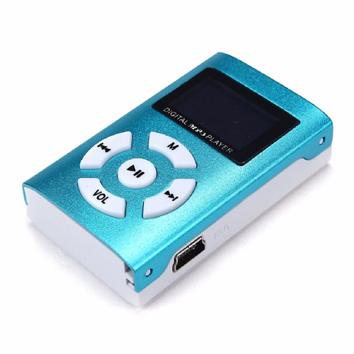 Reproductor Mp3 Shuffle Lcd Recargable Hasta 32gb Auriculare