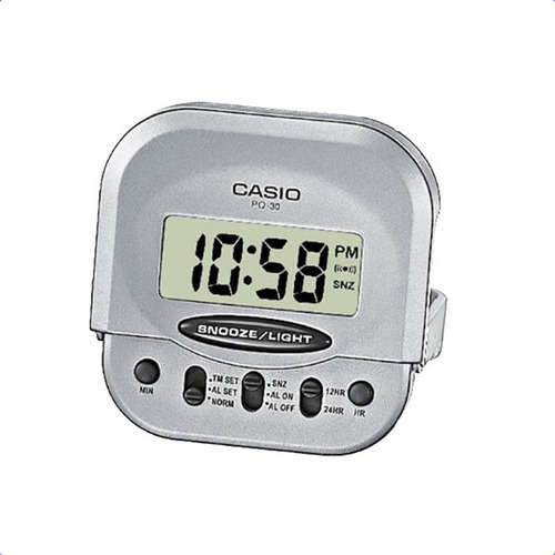 Reloj Despertador Casio Pq30 Digital Viaje Alarma Repeticion