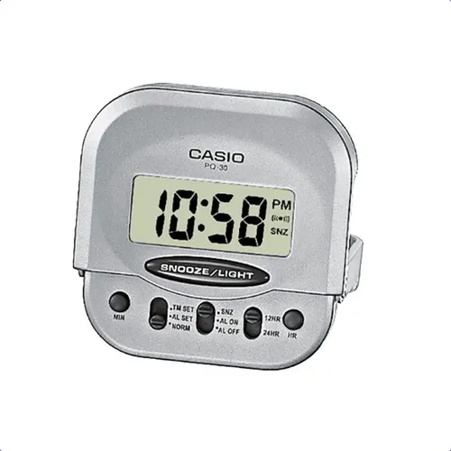 Reloj Despertador Casio Dq750 Alarma Temperatura Calendario Color Celeste