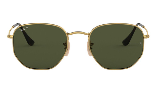 Lentes De Sol Hexagonal Verde Polarizados Ray-ban