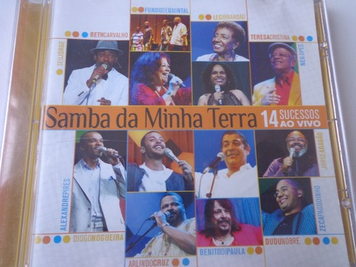 Samba Da Minha Terra 14 Sucessos Ao Vivo Cd