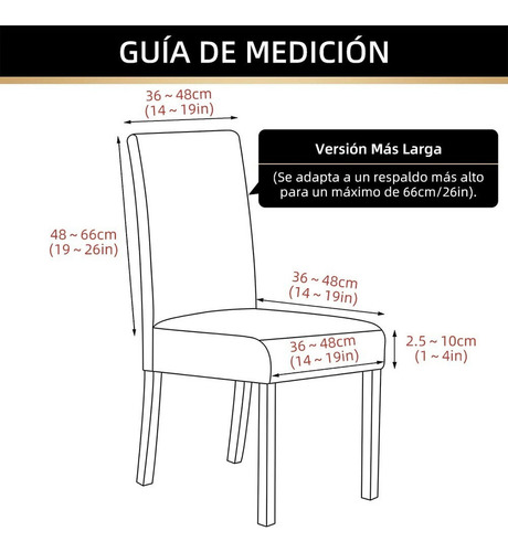 Funda Para Silla De Color Sólido Impermeable 4 Piezas