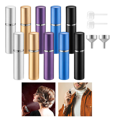 10 Pcs Atomizador De Perfume, Botellas De Perfume 5ml Viaje