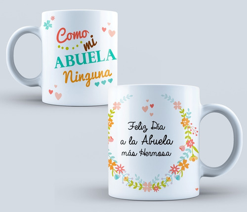 10 Plantillas Dia Del Abuelo - Abuelitos Para Tazas Editable