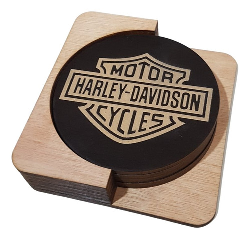 Harley Davidson Set Portavasos 6 Pzas