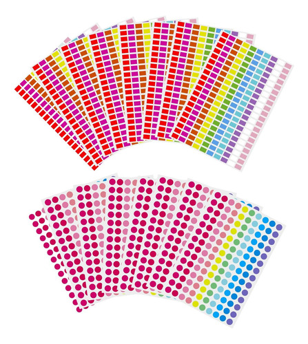 2720 Etiquetas Para Codificación De Color 10 Pegatinas