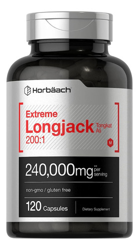 Longjack Tongkat Ali 240,000 Mg 120 Capsulas Horbaach