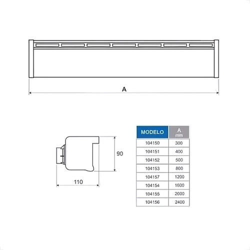 Cascata De Embutir 120cm Em Abs Para Piscina Vulcano