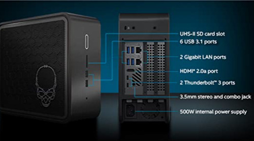 Pc Mini Gamer Intel Nuc Ghost Skull Canyon / 16gb/ 512 Ssd