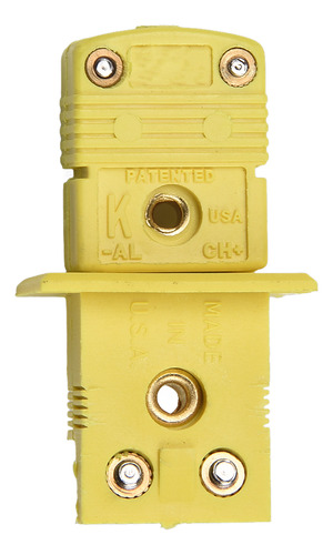 Conector De Enchufe En Miniatura De Termopar Amarillo