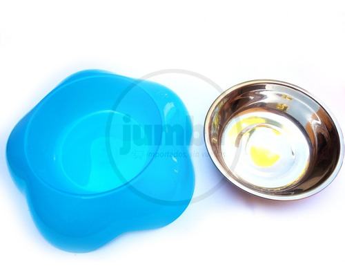 Imagen 3 de 5 de Comedero Perros Acero Inoxidable Colores Diametro 13cm