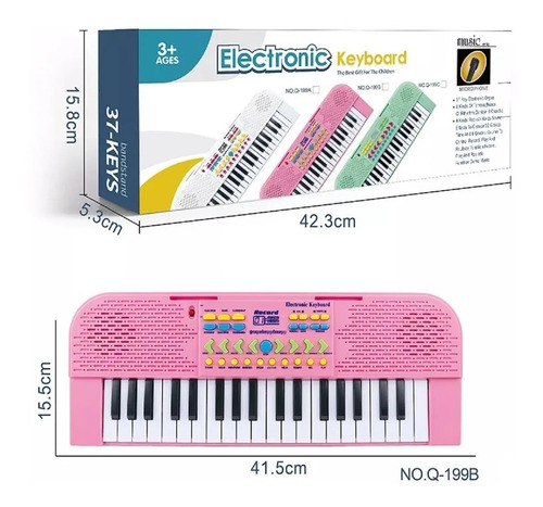 Imagen 5 de 10 de Piano Para Niños O Teclado Musical De 37 Letras