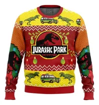 Comprar Polera Jurassic Park Ugly Sueter Polera Navidad Sublimado