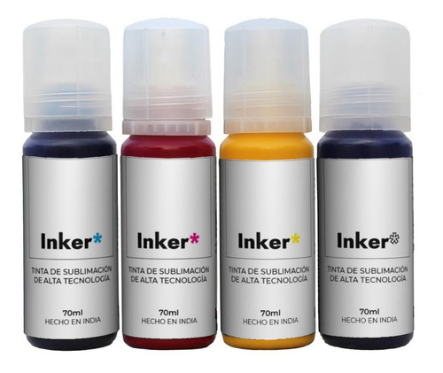 Tinta Inker Sublimación Premium Cymk P/epson L3110/50 L3210 Tinta Cmyk