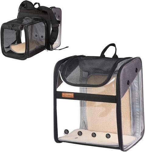 Imagen 2 de 7 de Mochila Transportadora Para Gatos Y Perros Ch Expandible