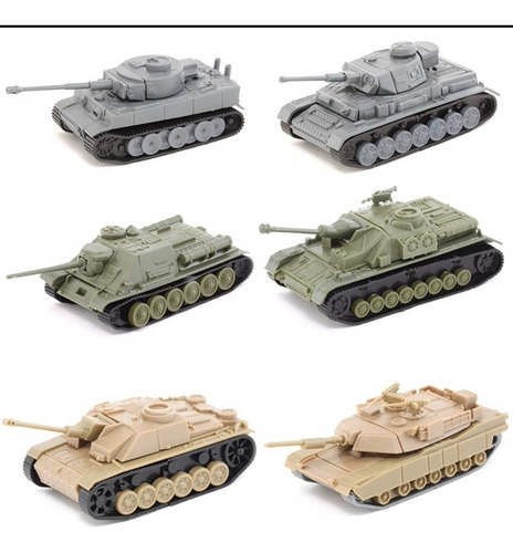 Tanques 4d Escala Modelismo Plastico 6pzs