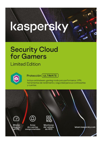 Antivirus Kaspersky Security Cloud For Gamers 3 Disp 1 Año