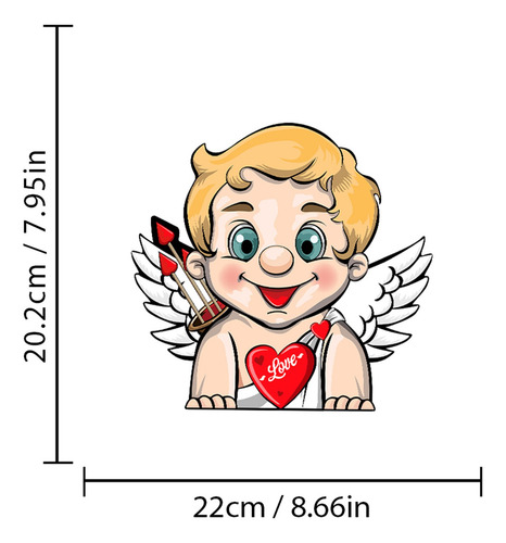 Adesivos De Cupido Do Dia Dos Namorados Para Carros | Decalq