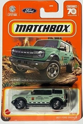 Matchbox Ford Bronco 25/100 2021 (verde Menta)