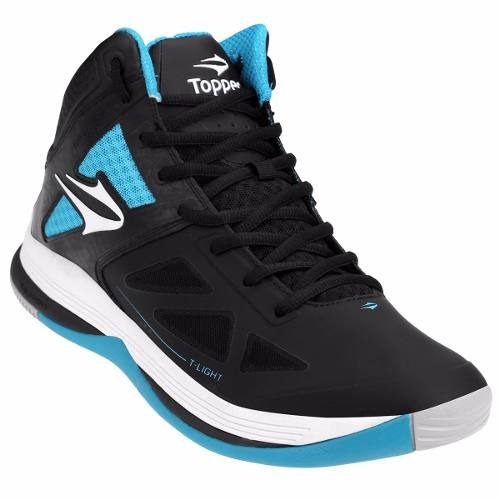 Zapatillas Topper Basquet Playmaker Hombre  Negro C/azul