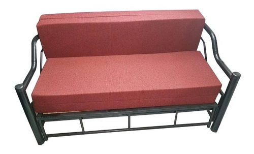 Sofa Cama Plegable Con Colchon 2 Plazas 1.40 Caño 2 Pulgadas | Cuotas sin  interés