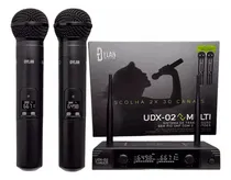 Comprar Microfone Duplo Uhf Su002Ffio Dylan Udx-02 60 Canais Cu002Fcase