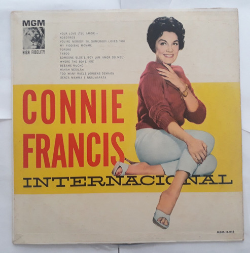 Lp Vinil (vg+) Connie Francis Internacional Ed. Br 1961