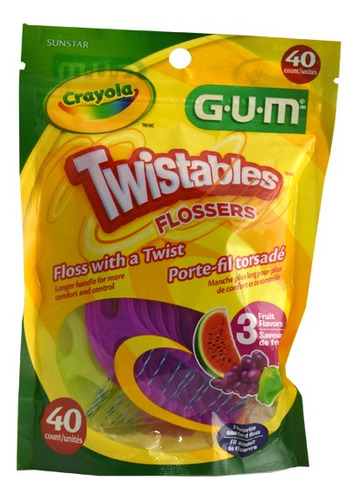 Flossers Crayola Twistables Bolsa Con 40 Unidades