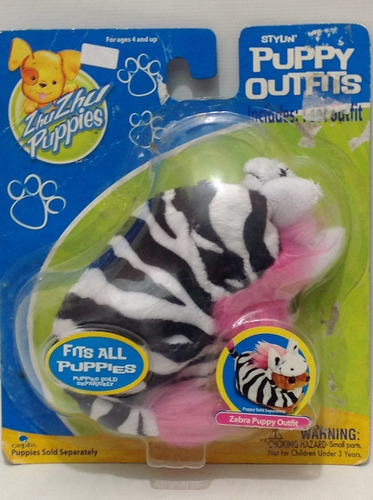 Zhu Zhu Puppies- Puppy Zebra Outfits-original 