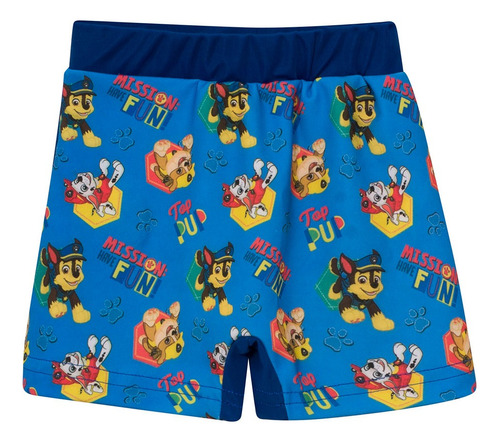 Traje De Baño Malla Zunga Niños Paw Patrol Licencia Original