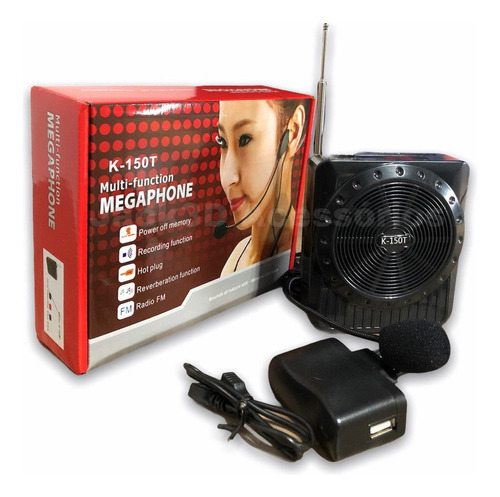 Amplificador Megafone Microfone Kit Completo Professores K15