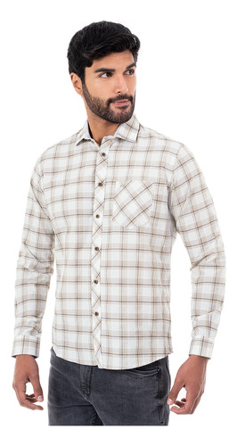 Camisa Camisa Cuadros Larsen C-ml Hombre