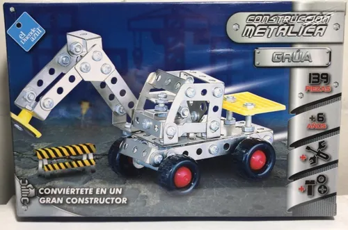 Juego Construcción Metálica Grua 139pzs Tipo Mecano Srj