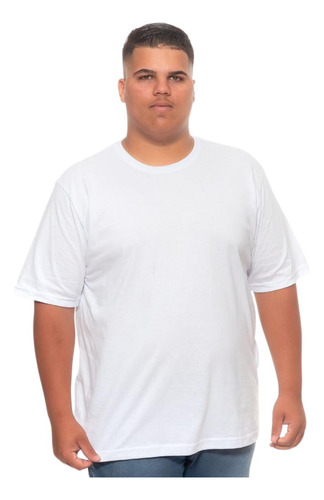 Camiseta Plus Size Lisa Básica 100% Algodão Ótima Qualidade