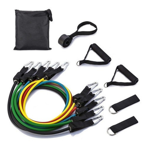 Set 11 Pcs Bandas Elásticas Resistencia Tubular Ejercicios