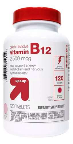 Vitamina B12 2500 Mcg Sublingual (120 Tab) Cereza Americano