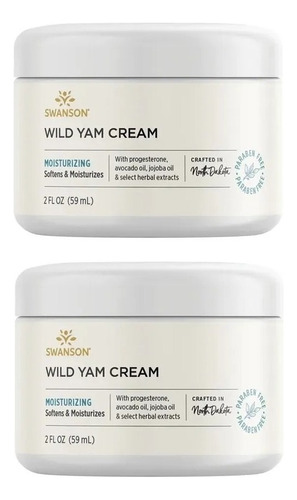 Wild Yam Cream 2fl Oz (59 Ml) De Swanson 2 Unidades