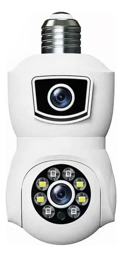 Camara De Vigilancia Wifi Con Doble Lente Y Linterna V/noctu