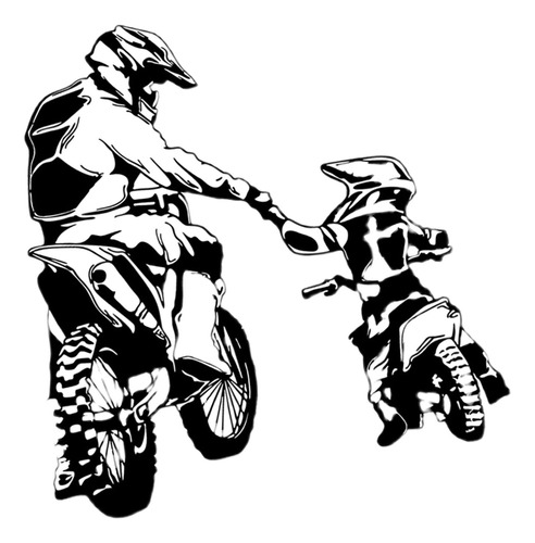 Pegatina De Pared Para Motocicleta De Motocross, S