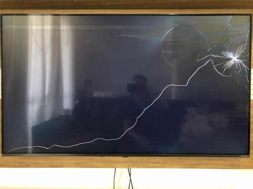 Smarttv Nanocell 4k LG Led 55 55sm8100psa Com Tela Quebrada