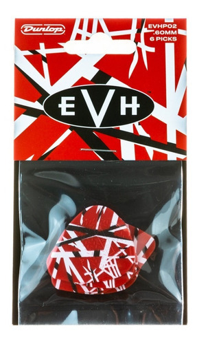 Set De 6 Púas Jim Dunlop Evh-02 Evh Frankenstein .60mm Pack