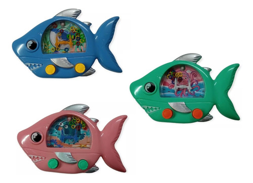 Juego De Agua Embocar Aros Water Game Forma De Pez X20 Unid