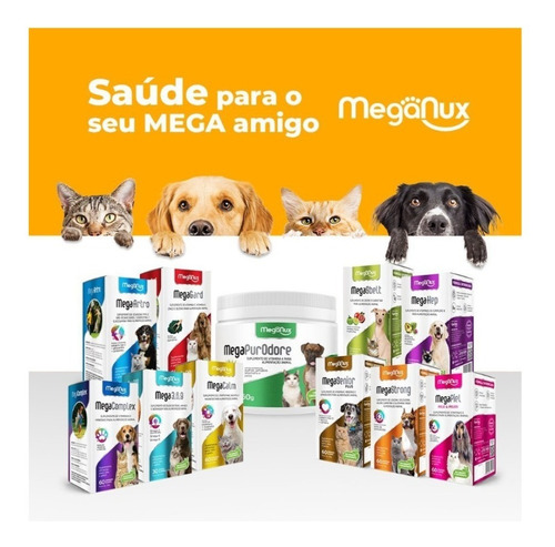 Suplemento Mega-strong Bcaa 60comp - Cães E Gatos
