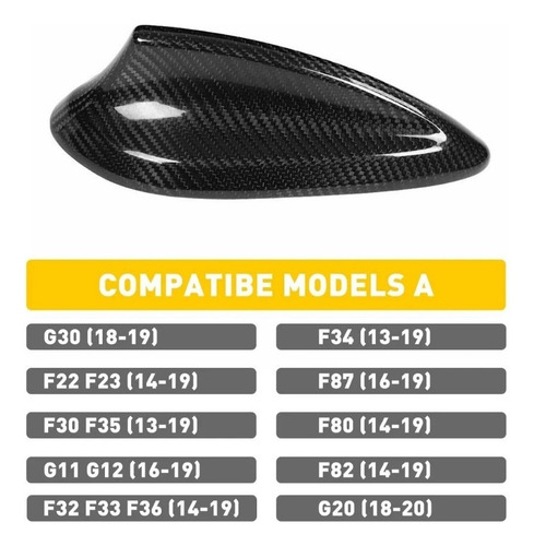 GLG Compatible Cubierta Antena Aleta Tiburón For Bmw Tipo
