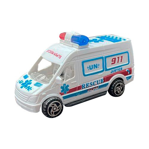 Ambulancia A Friccion Chica Vehiculo De Juguete Doctor Juego